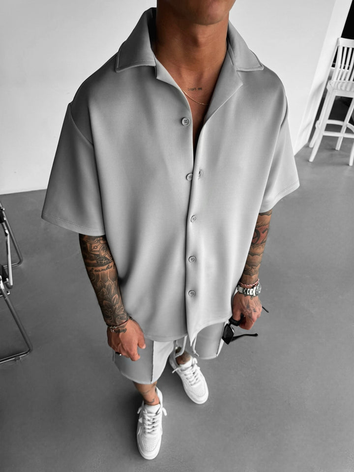 Oversize Diver Shirt - Grå