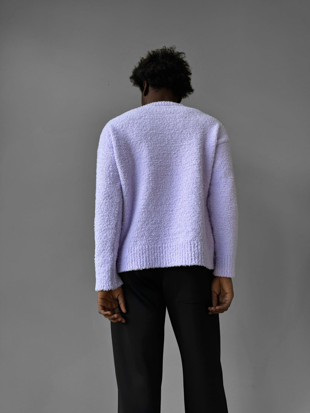 Oversize Plush Pullover - Lila Viska