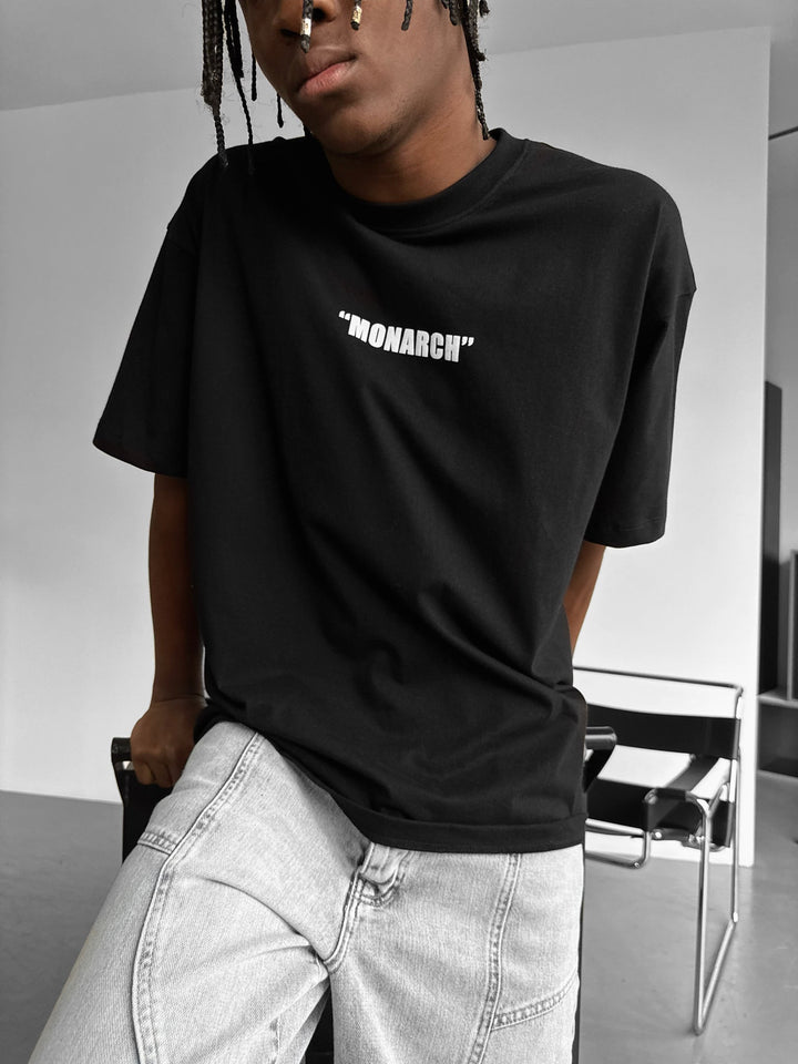 Oversize Monarch T-Shirt - Svart och Vit