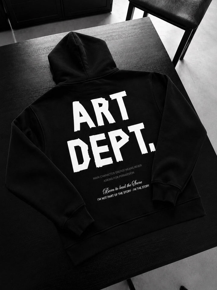 Oversize Art Dept. Hoodie - Svart