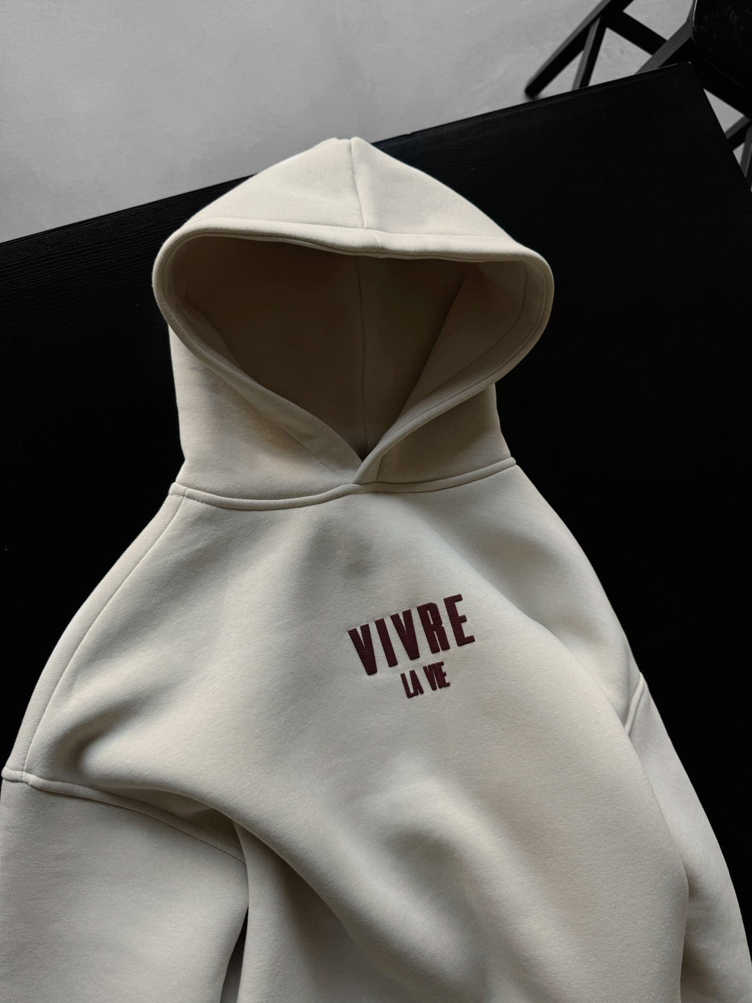 Oversize Vivre La Vie Hoodie - Sten