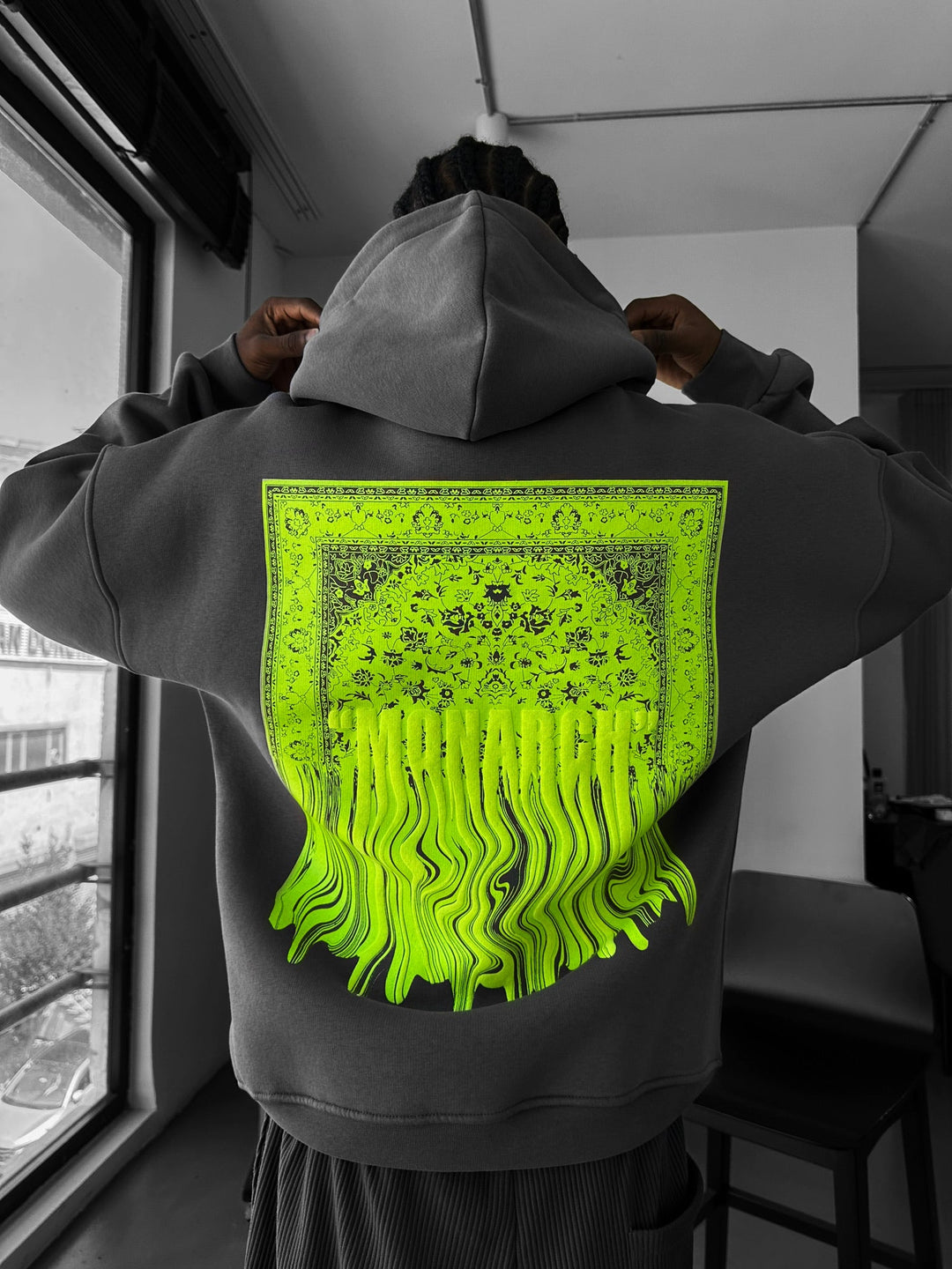 Oversize Monarch Hoodie - Antracit