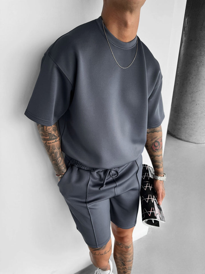Regular Fit Diver T-shirt - Antracit