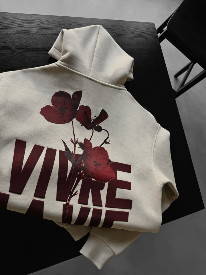Oversize Vivre La Vie Hoodie - Sten