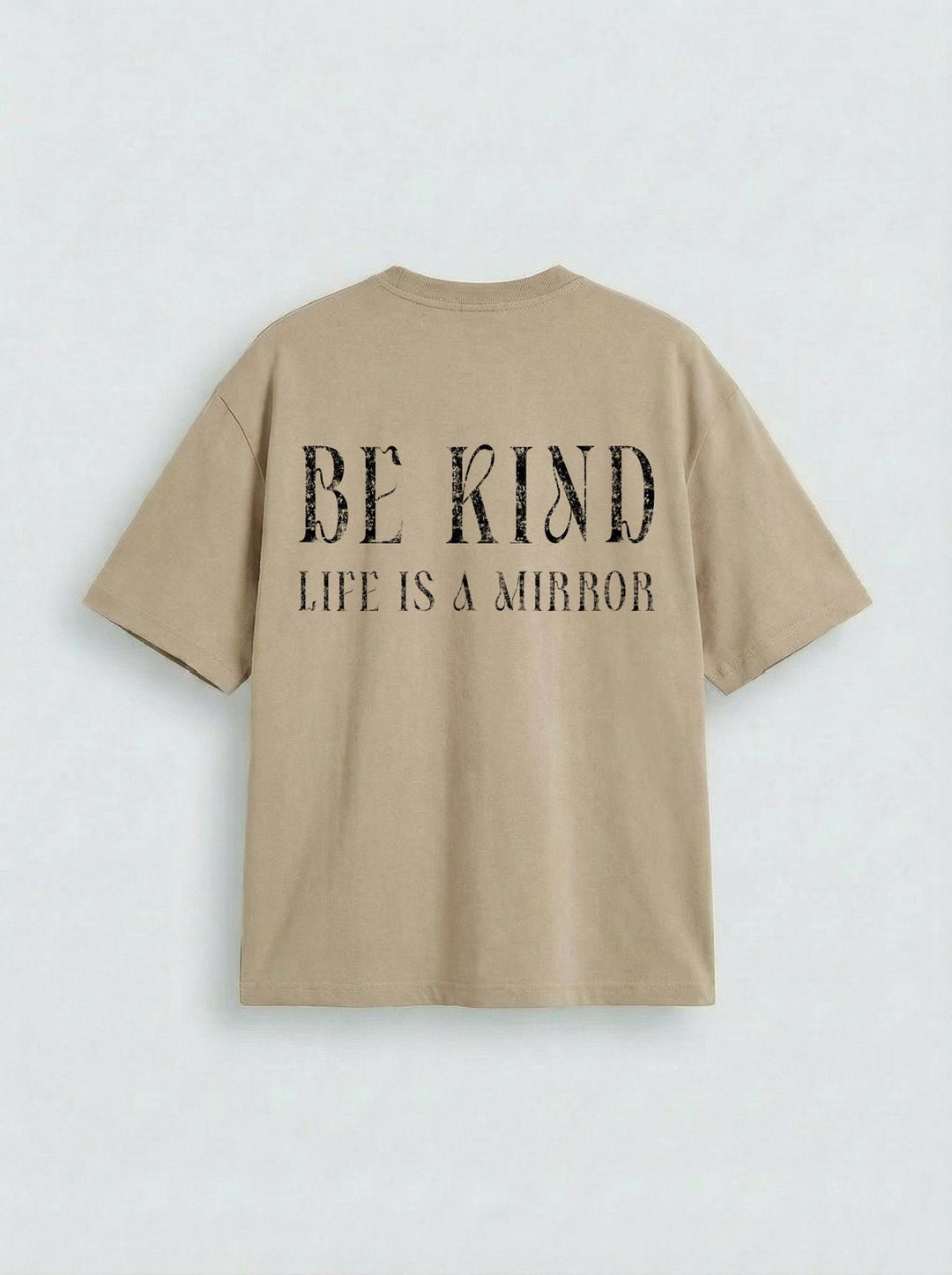Oversize Be Kind T-shirt - Stone