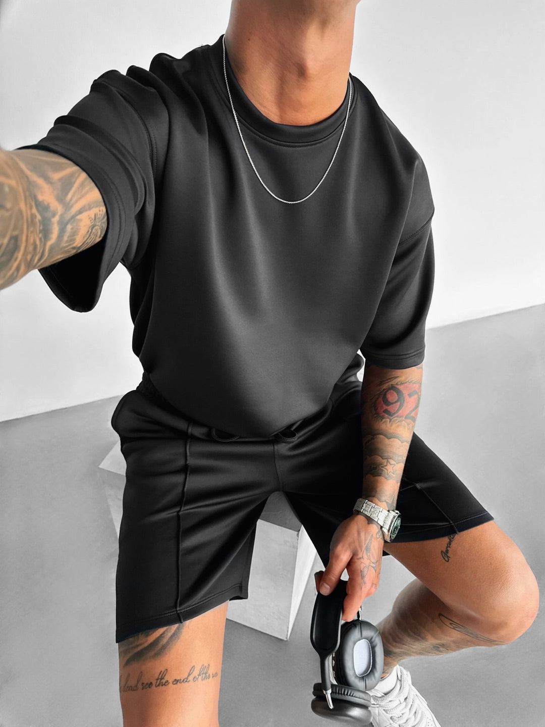 Regular Fit Diver T-shirt - Svart
