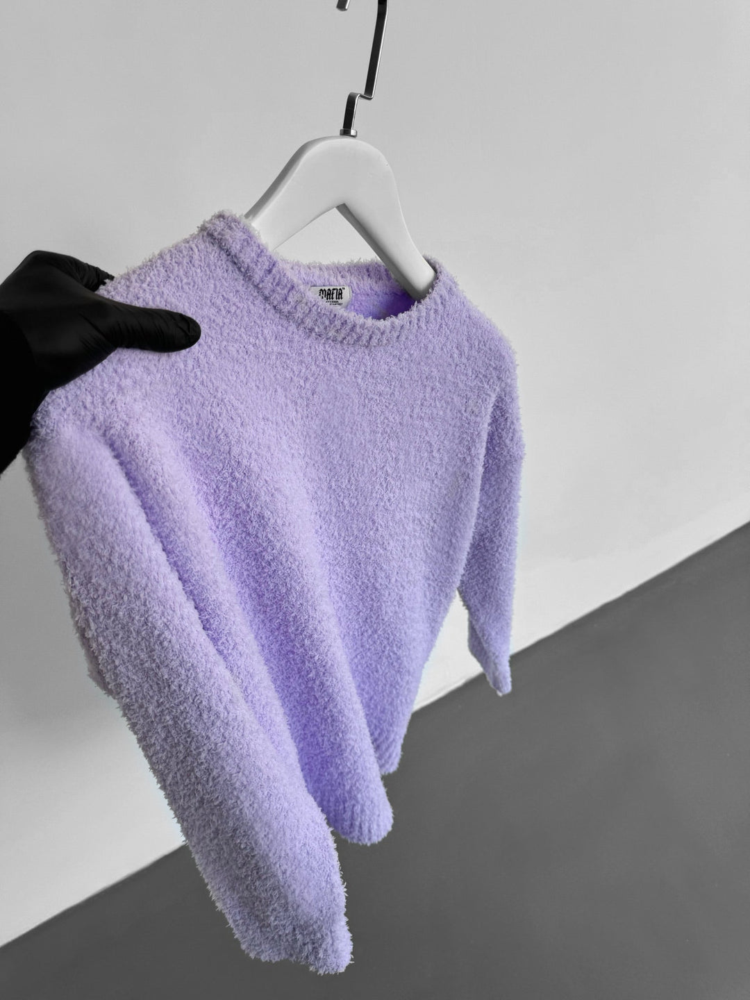 Oversize Plush Pullover - Lila Viska