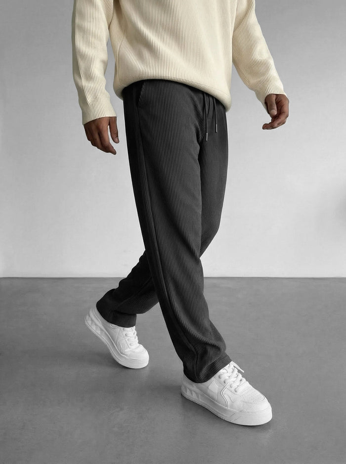 Loose Fit Cord Pant - Antracit