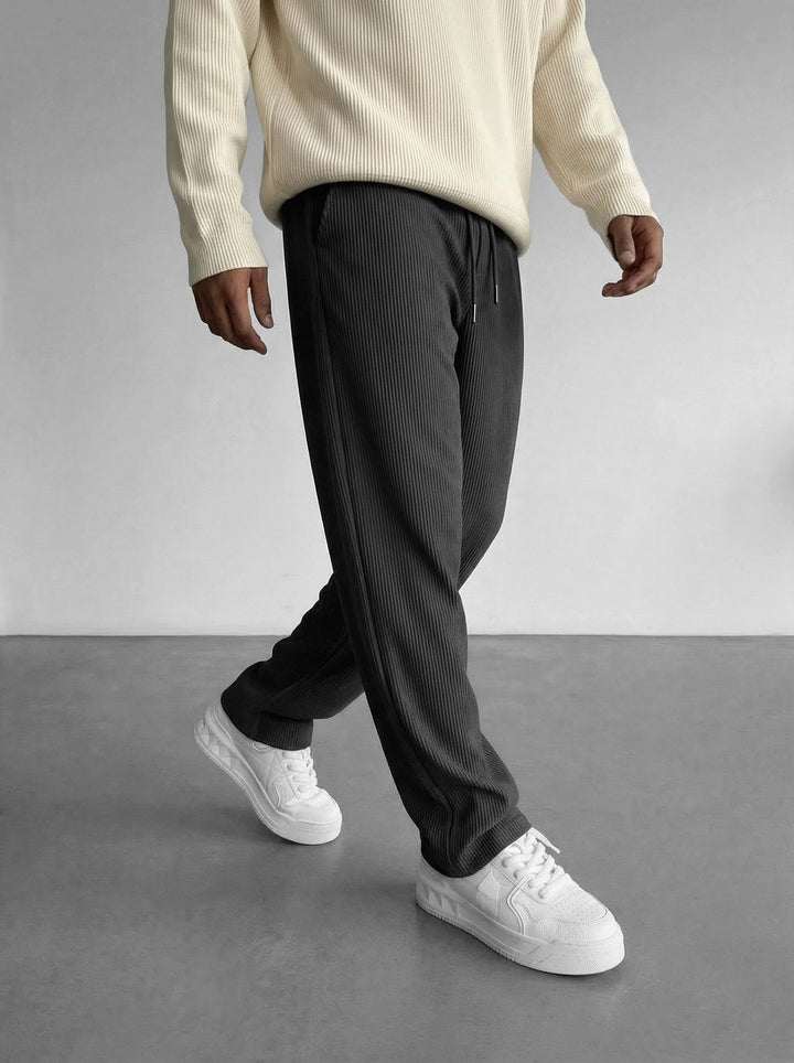 Loose Fit Cord Pant - Antracit