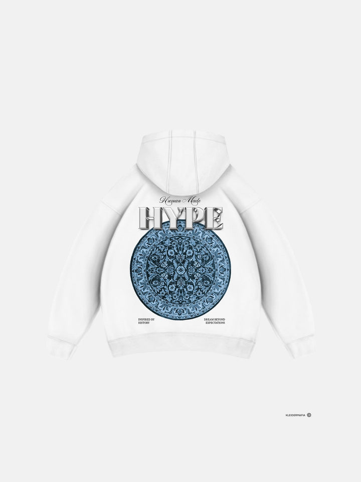 Oversize Hype Hoodie - Vit