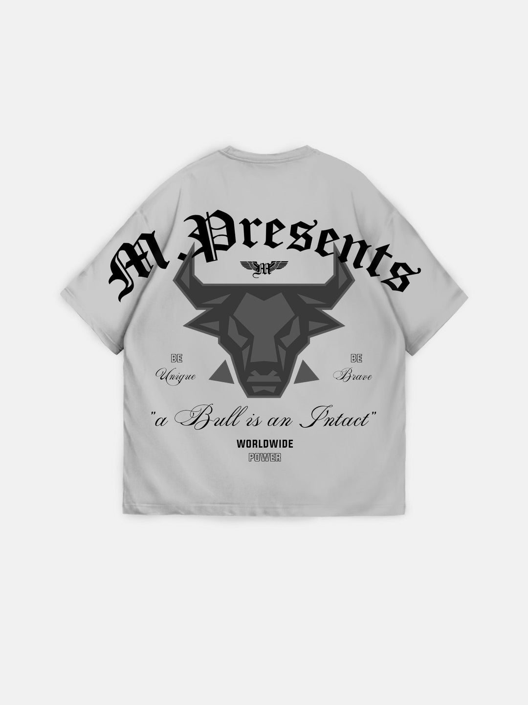 Oversize Bull Worldwide T-shirt - Grå