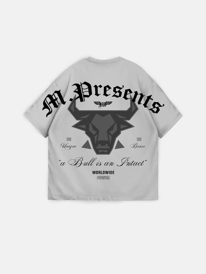 Oversize Bull Worldwide T-shirt - Grå