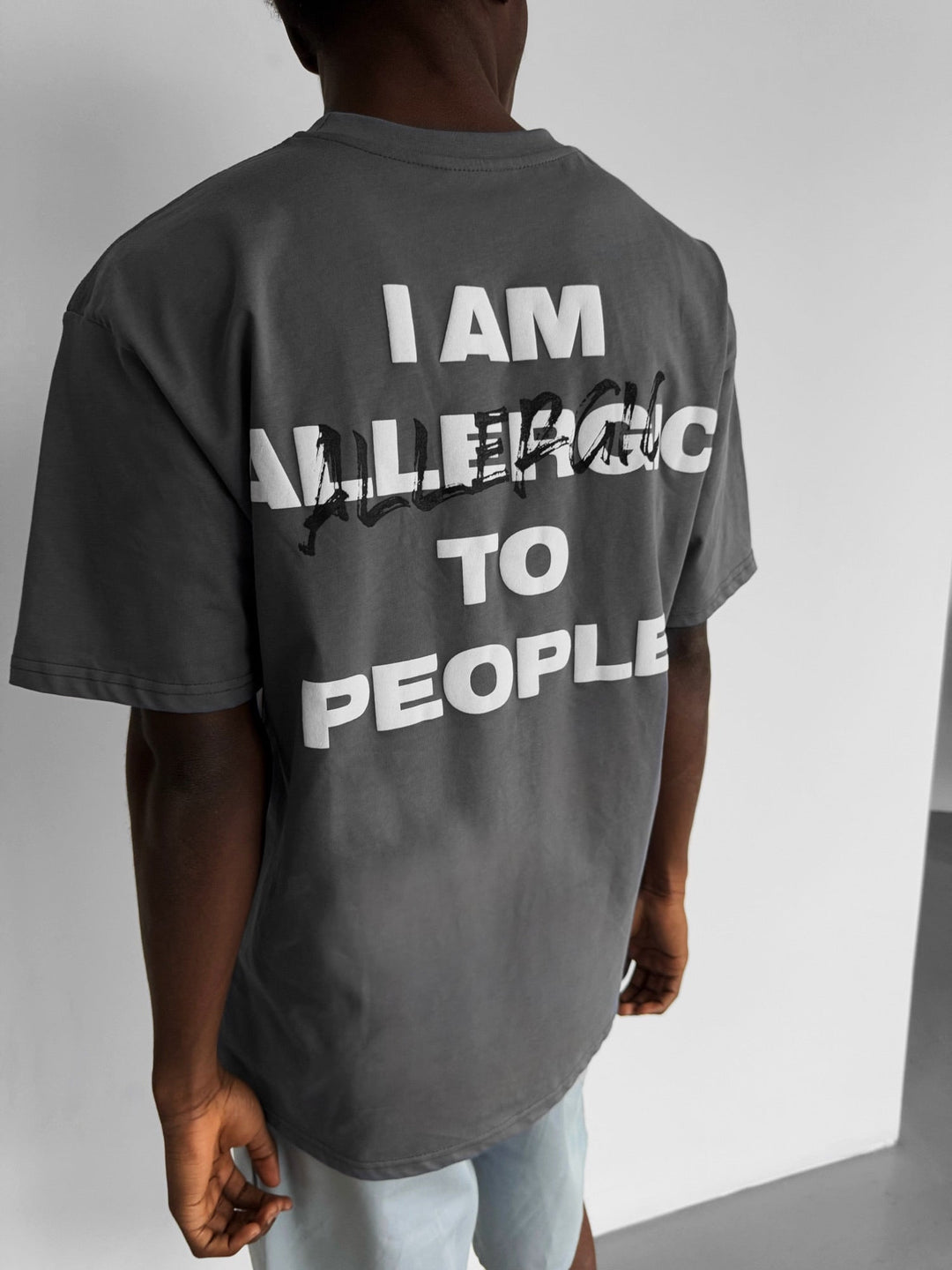 Oversize Allergisk T-Shirt - Antracit