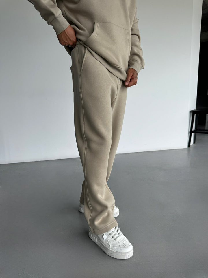 Grundläggande Byxor - Enkelt Taupe