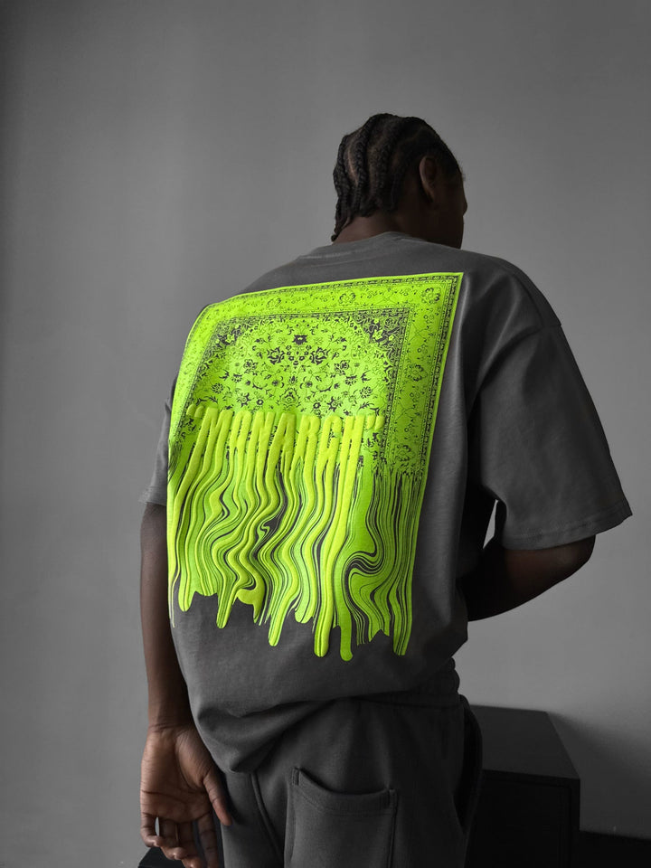 Oversize Monarch T-Shirt - Antracit och Neon