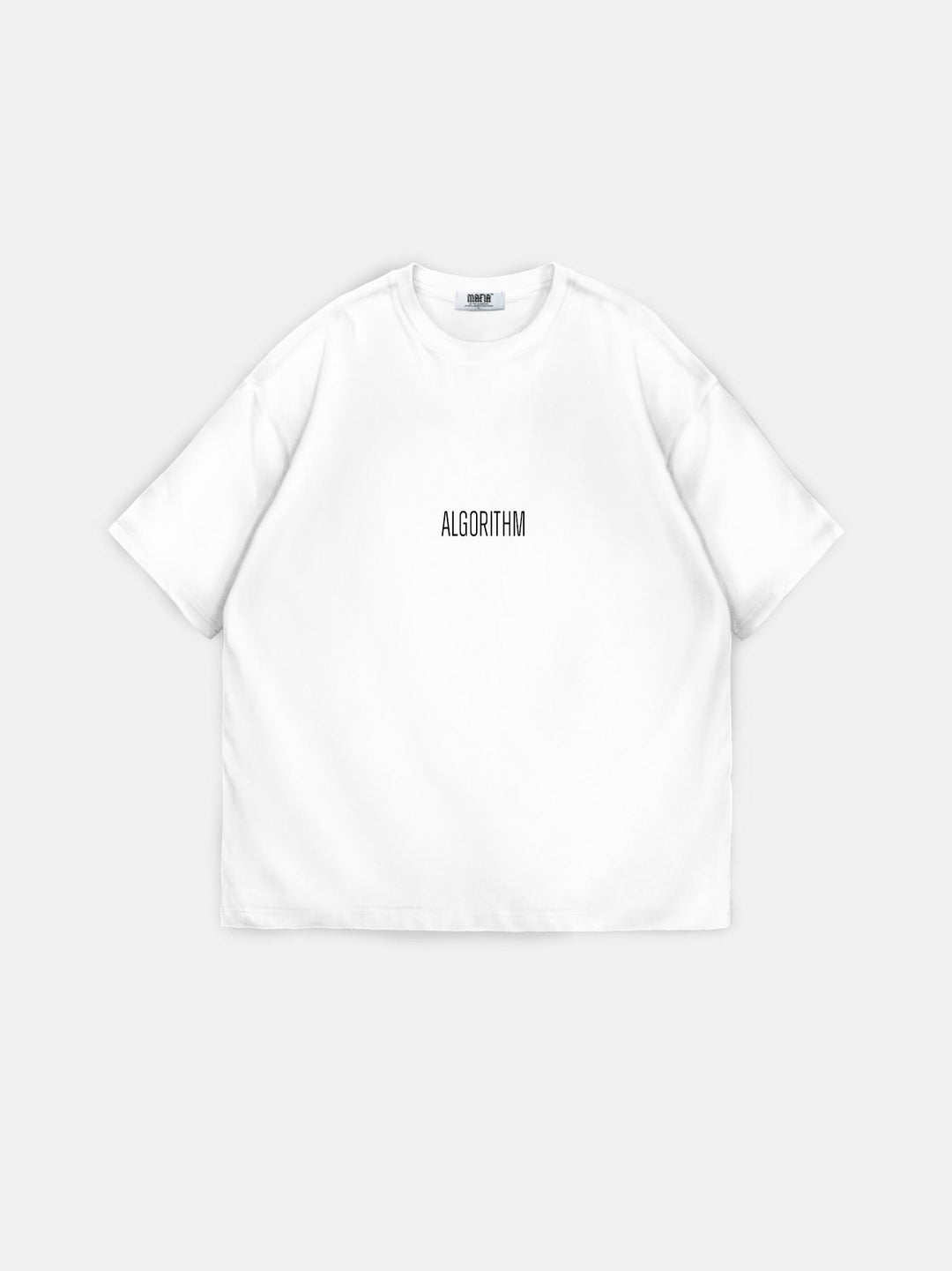Oversize "Algorithm" T-shirt - Ecru