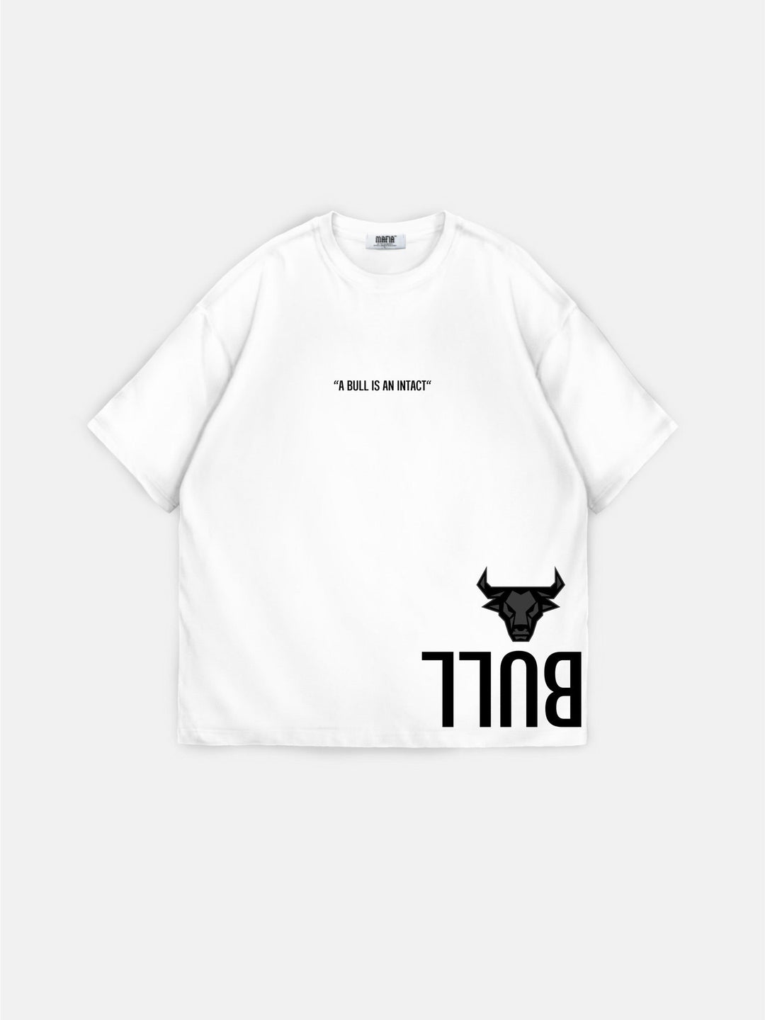 Oversize Bull T-shirt - Vit och Svart