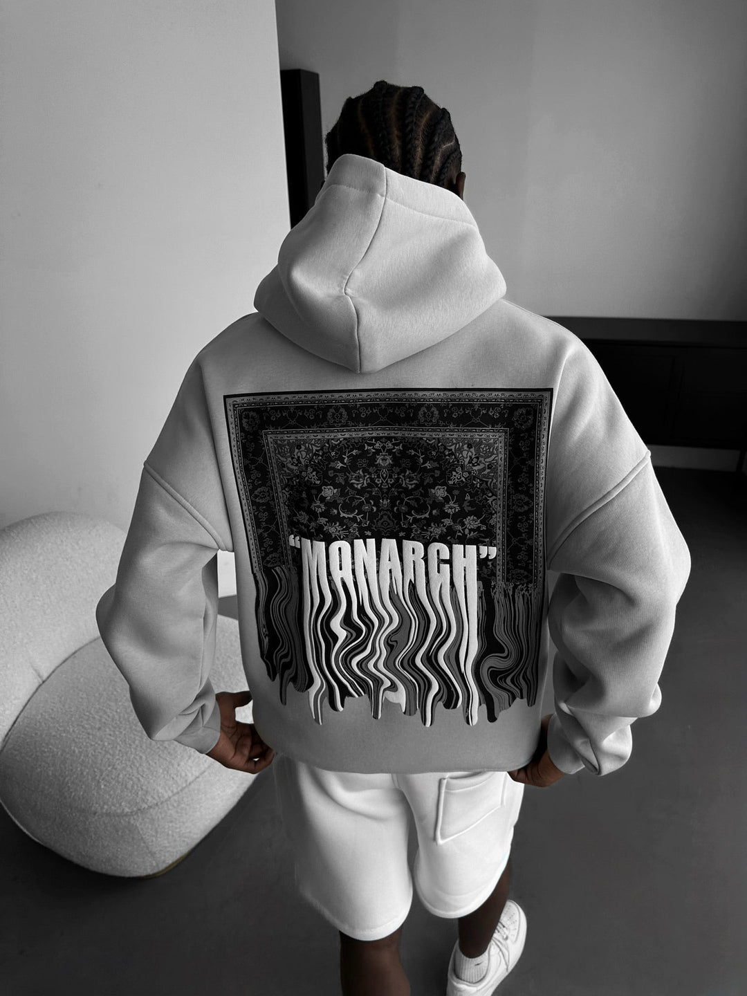 Oversize Monarch Hoodie - Grå