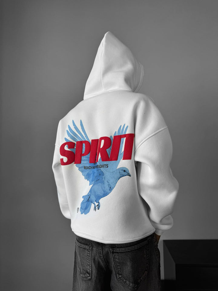 Oversize Spirit Hoodie - Vit