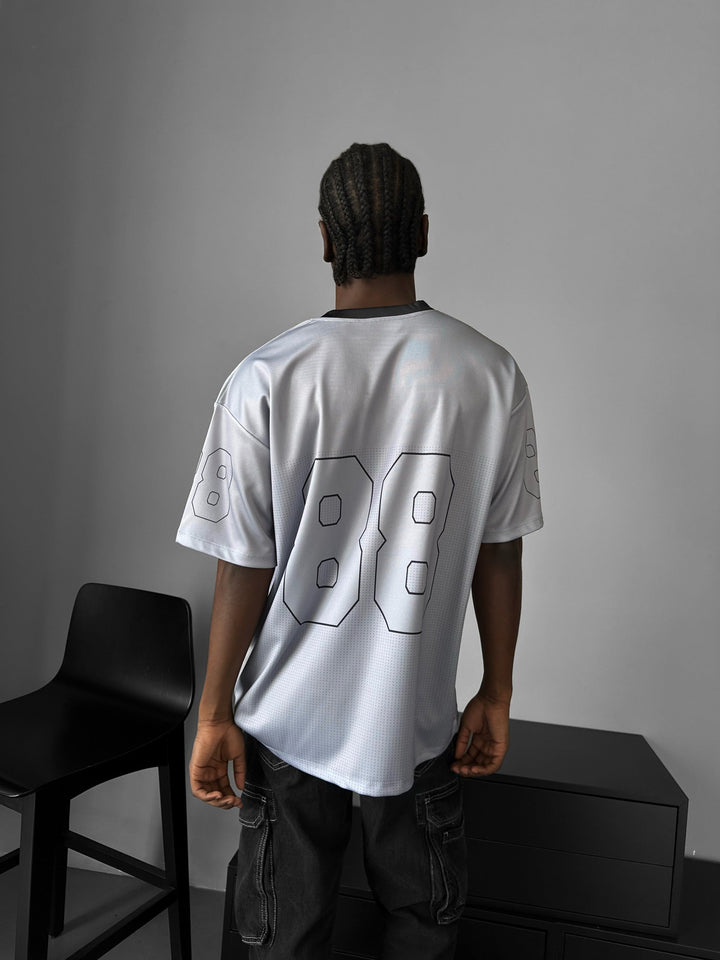 Oversize Varsity Mafia T-Shirt - Grå