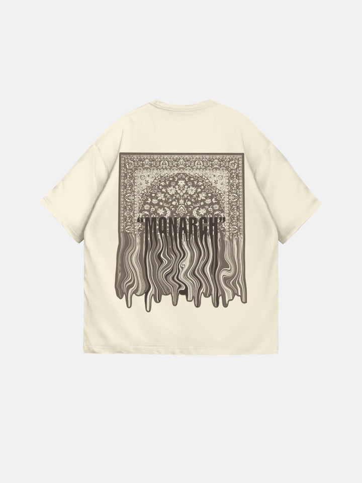 Oversize Monarch T-shirt - Antik Vit