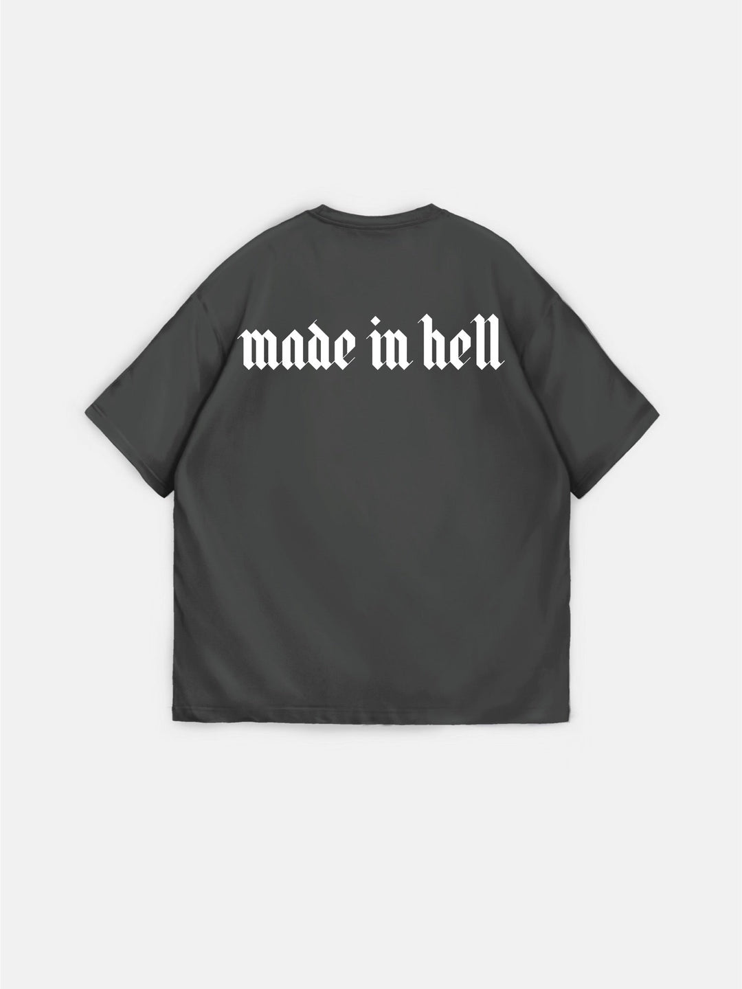 Oversize Made in Hell T-shirt - Antracit