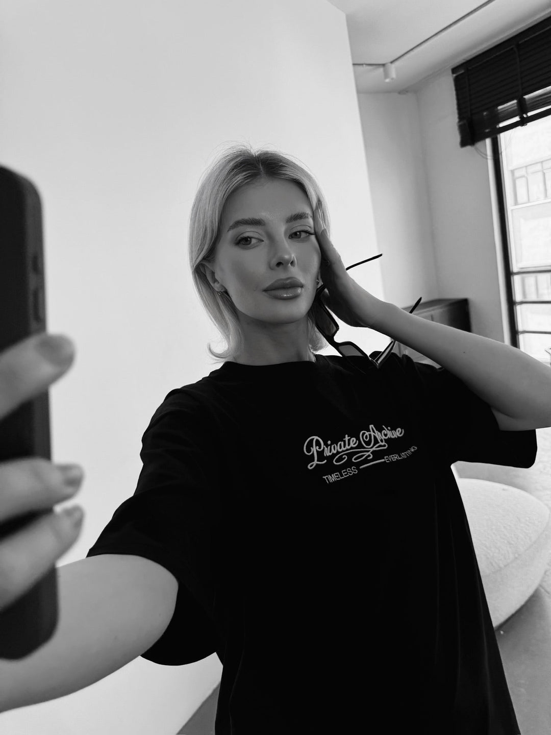 Oversize Privat Arkiv T-shirt - Svart