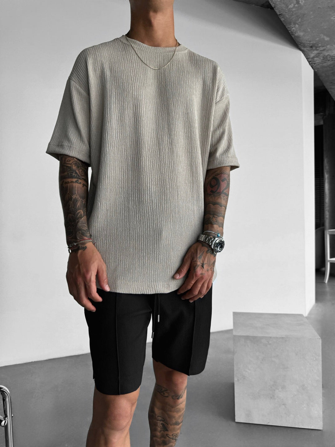 Oversize Crepe T-shirts - Sten