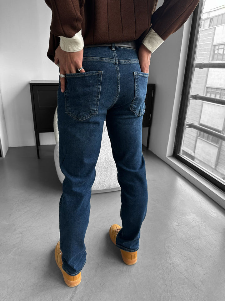 Regular Fit Jeans - Mörkblå