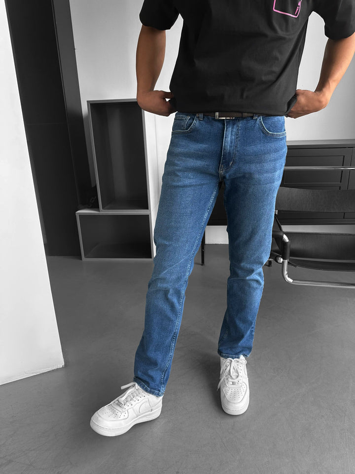 Baggy Fit Jeans - Mörkblå