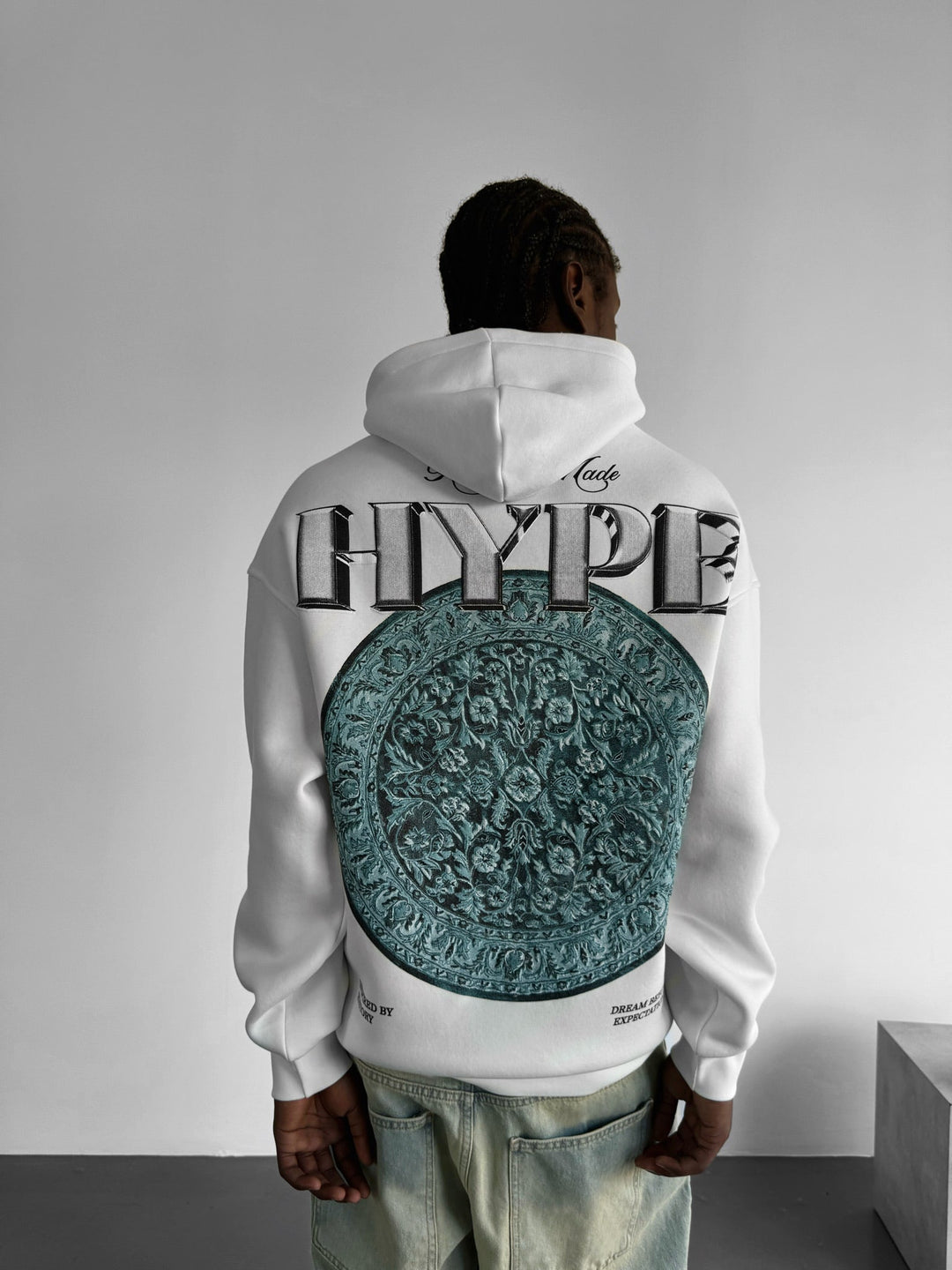 Oversize Hype Hoodie - Vit