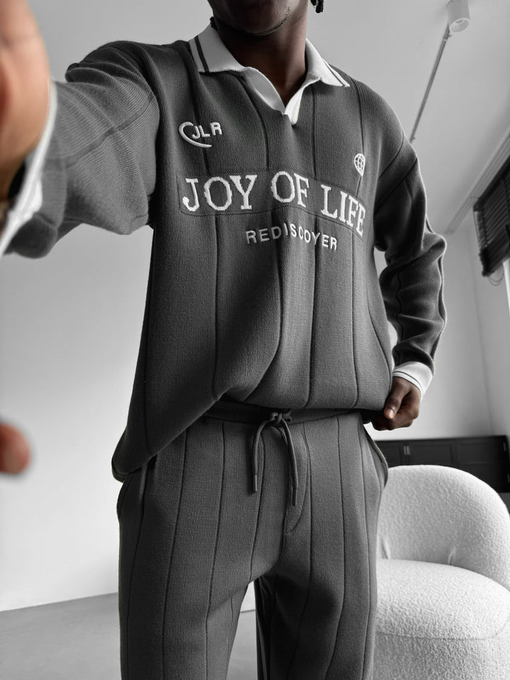 Loose Fit JLR Polo Tröja - Antracit