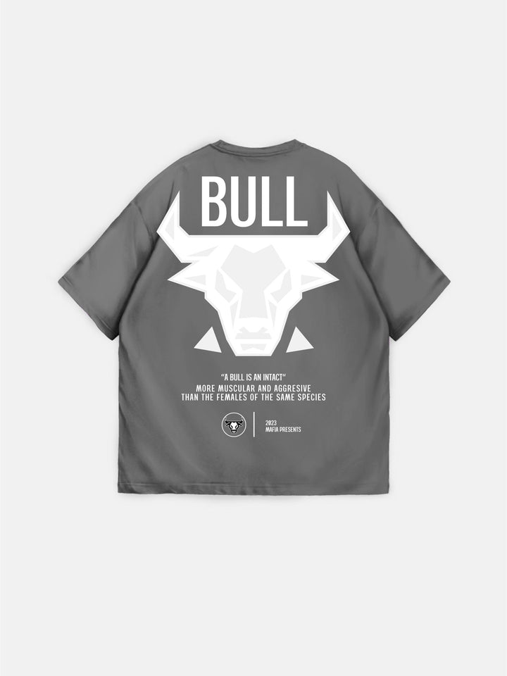Oversize Bull T-shirt - Grå