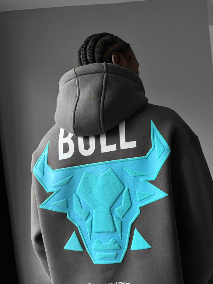 Oversize Bull Hoodie - Tornado Grey