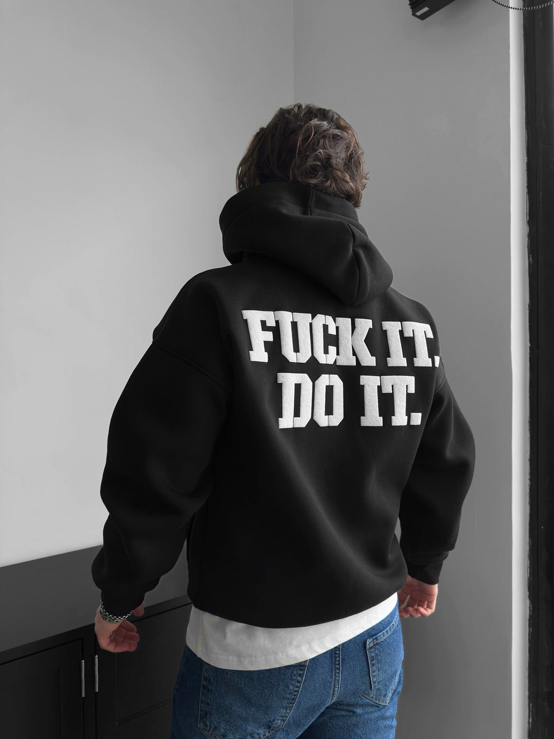 Oversize Do It Hoodie - Svart