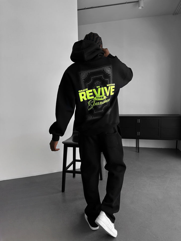 Oversize Revive Hoodie - Svart