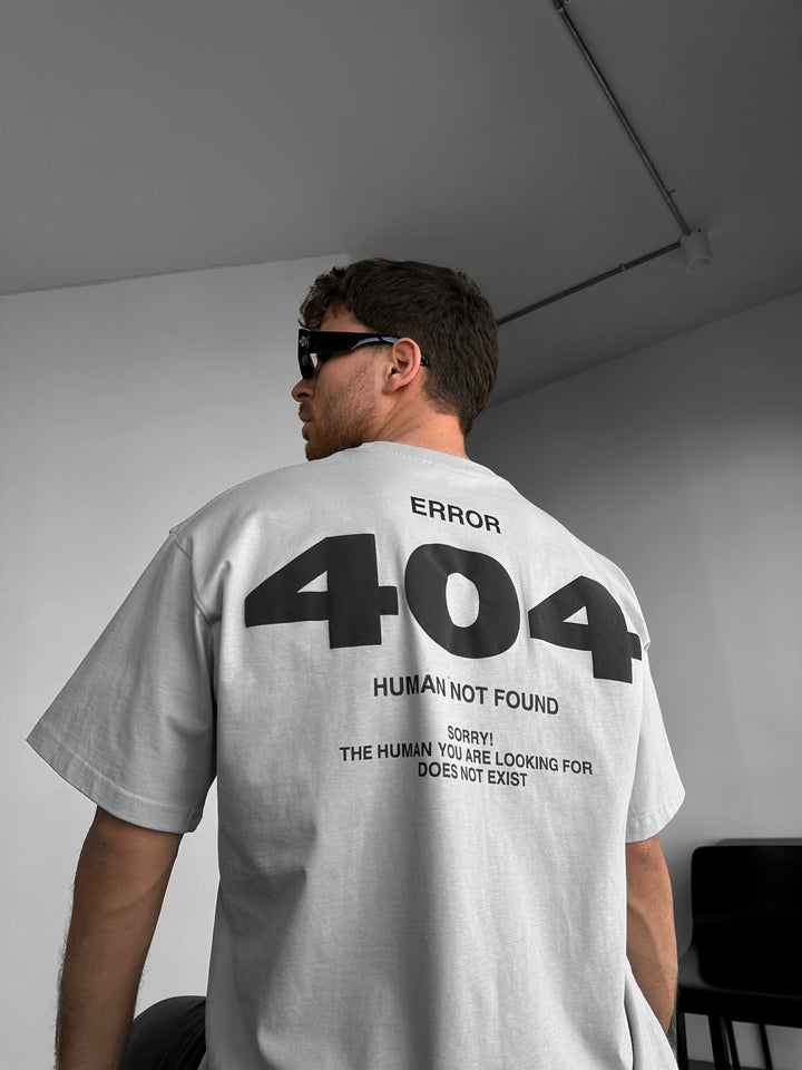 Oversize 404 T-shirt - Grå
