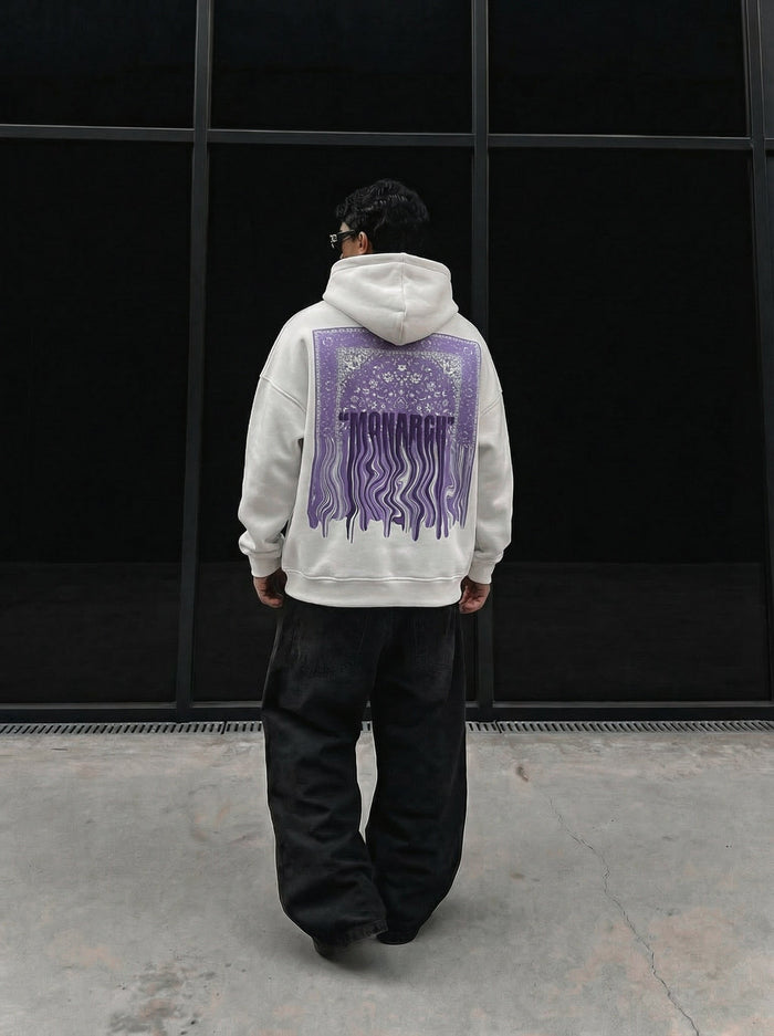 Oversize Monarch Hoodie - Ecru