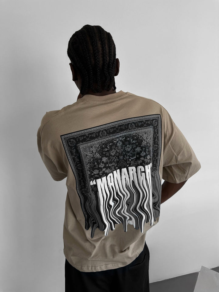 Oversize Monarch T-Shirt - Beige