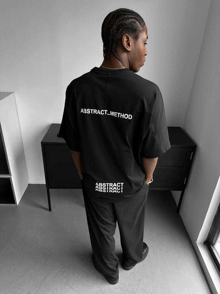Oversize Abstract T-shirt - Svart