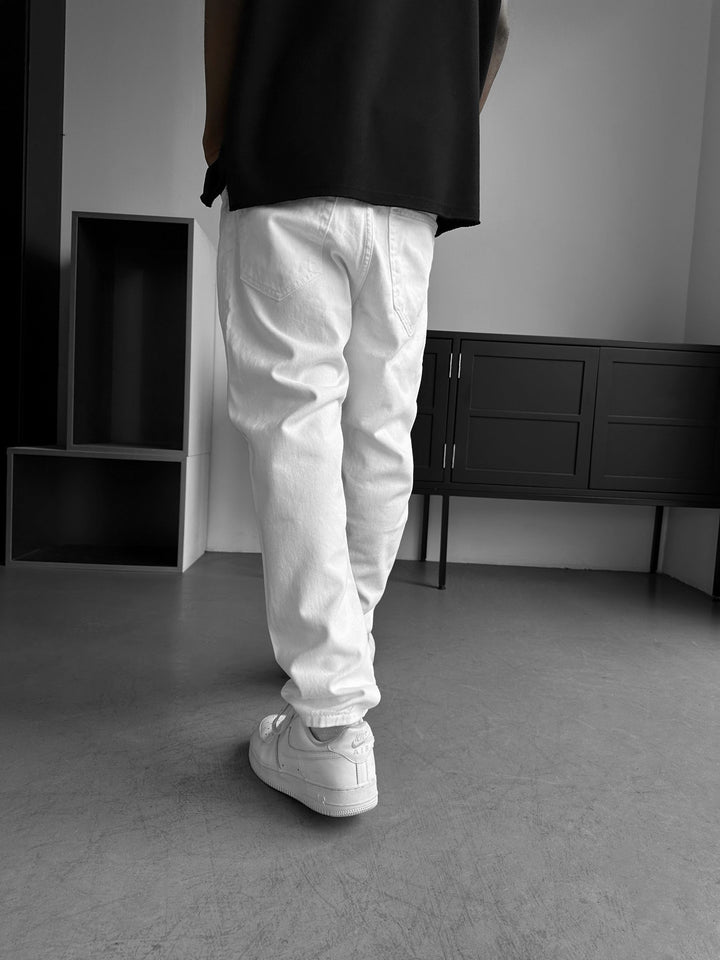 Boyfriend Jeans - Vit