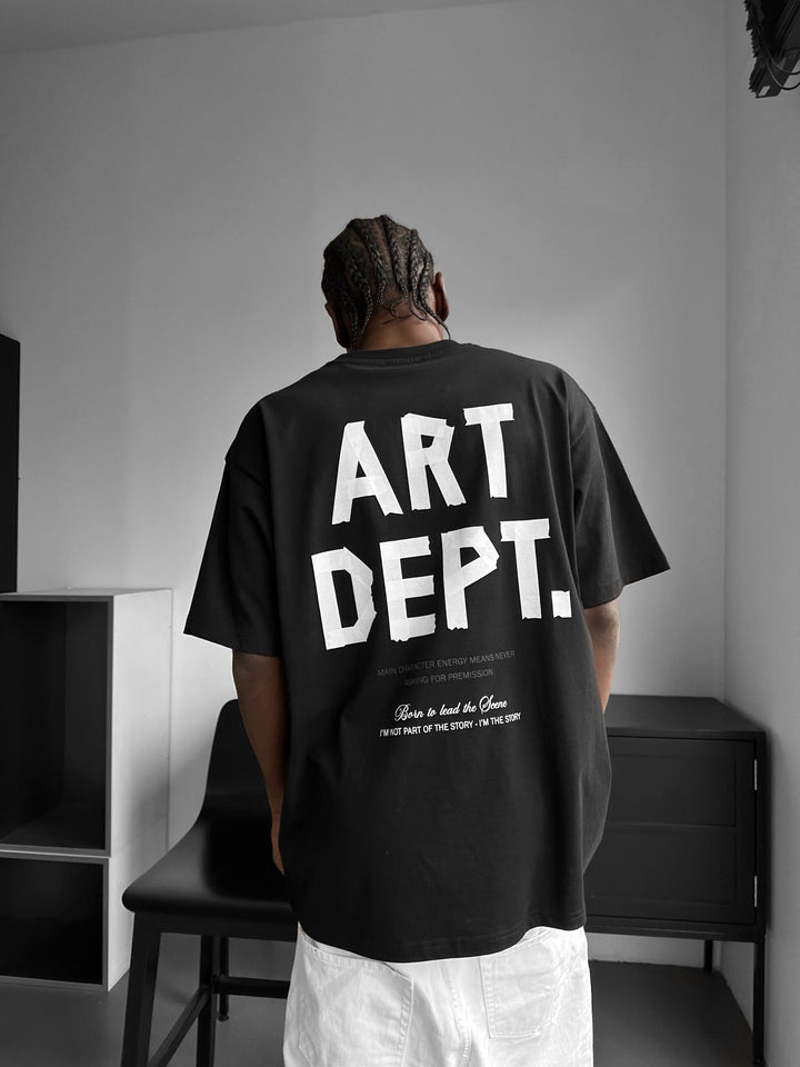 Oversize Art Dept. T-shirt - Svart och Vit