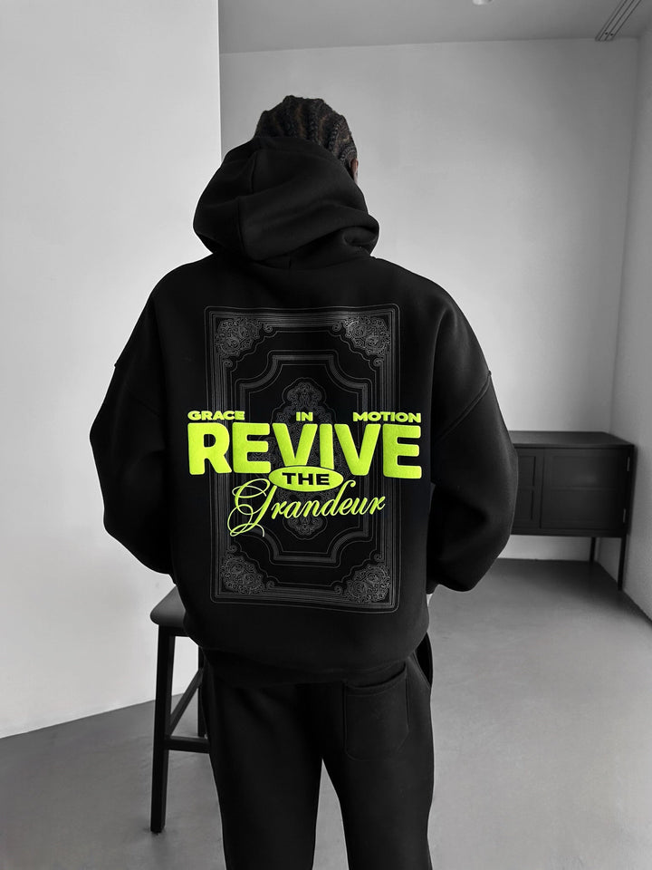 Oversize Revive Hoodie - Svart