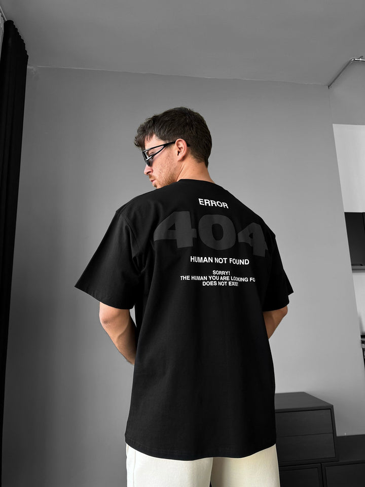 Oversize 404 T-shirt - Svart