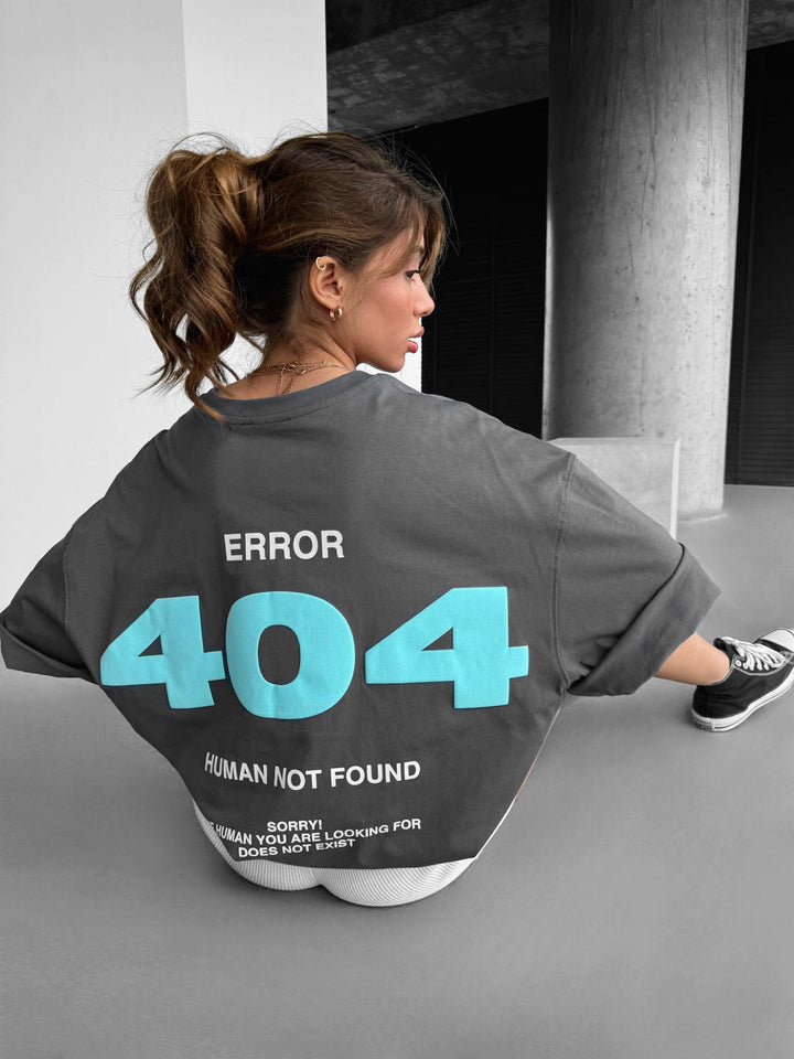 Oversize 404 T-shirt - Antracit