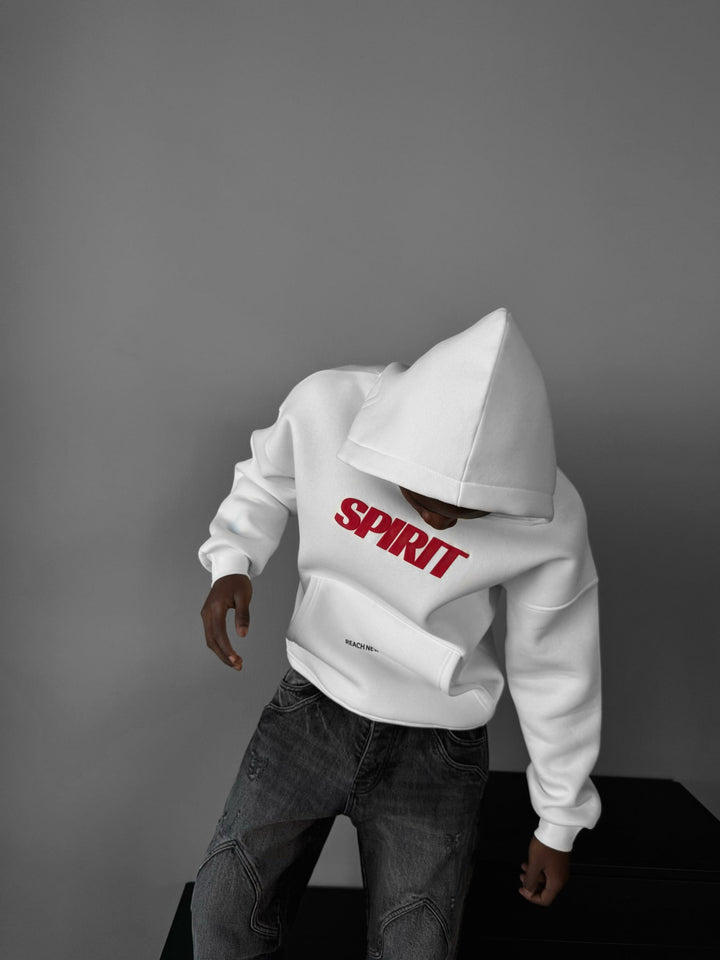 Oversize Spirit Hoodie - Vit