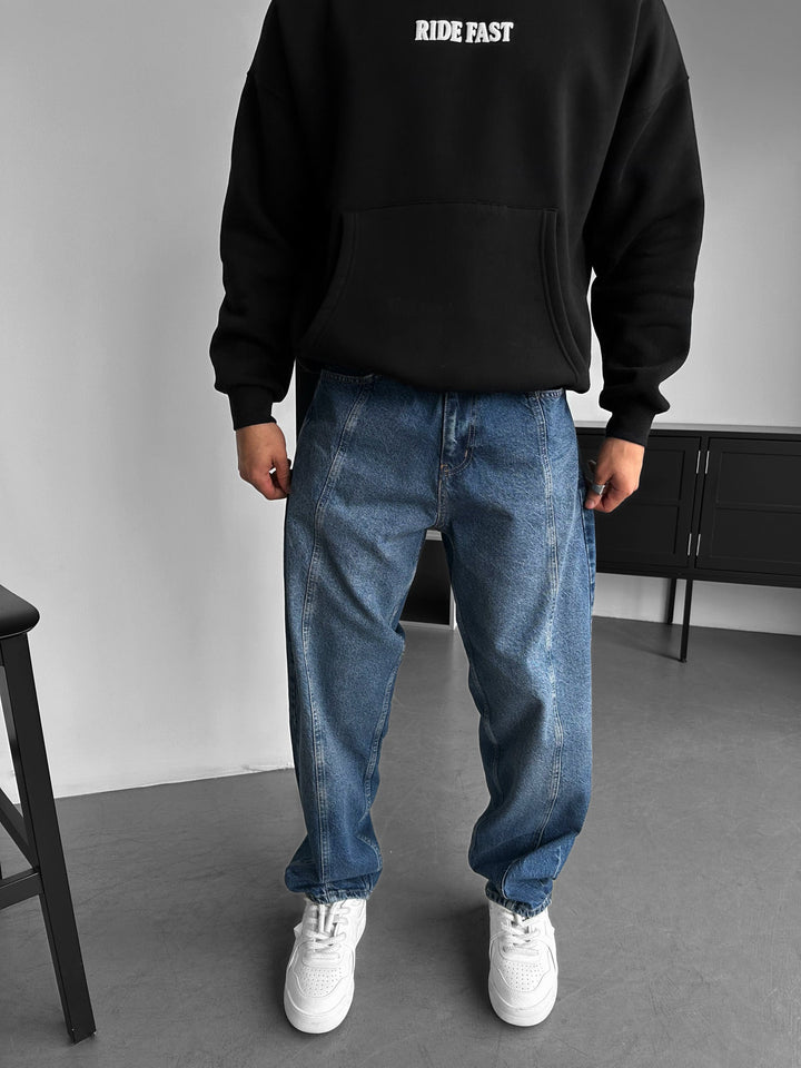 Front Line Baggy Jeans - Blå