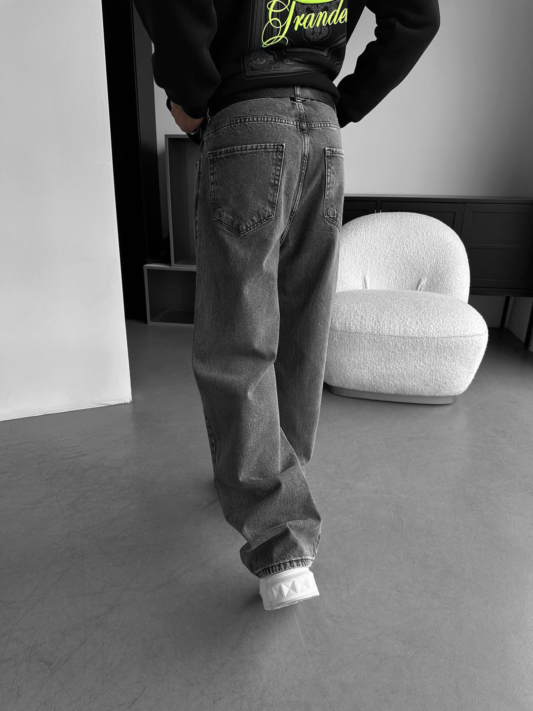 Relax Baggy Jeans - Antracit