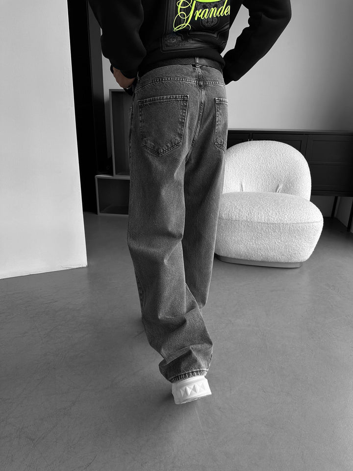 Relax Baggy Jeans - Antracit