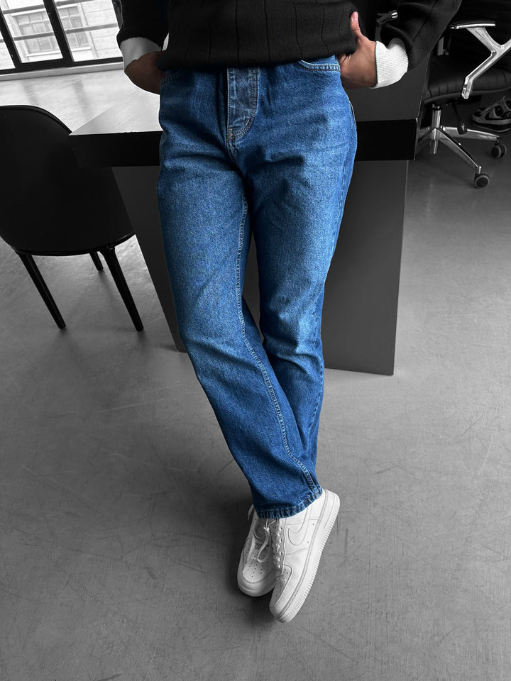 Baggy Jeans - Mörkblå